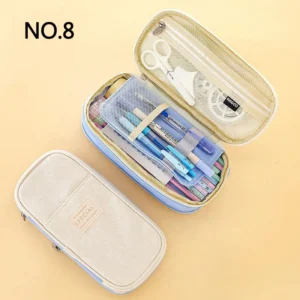 Creative pencil case Large Capacity Double Layers