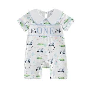Infant Boy Short Sleeve Jumpsuit