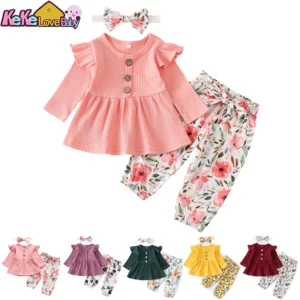 Newborn Baby Girl 3Pcs Outfit