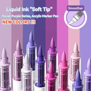 Liquid Acrylic Markers Soft Brush Paint Pen School Art Supplies